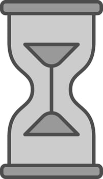 Hourglass Fillay Icon vector