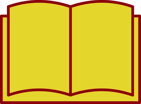 Art Book Line Two Color Icon vector