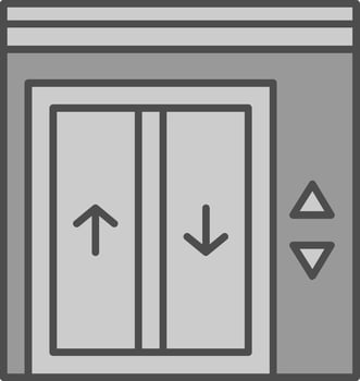 Elevator Fillay Icon vector