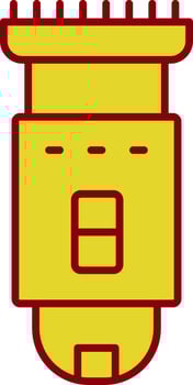 Shaving Machine Line Two Color Icon vector