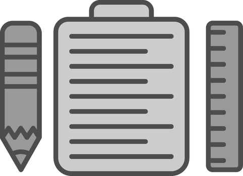Clipboard Fillay Icon vector