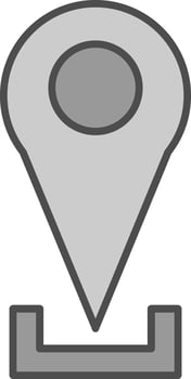 Location Pin Fillay Icon vector