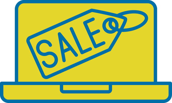 Laptop Line Two Color Icon vector
