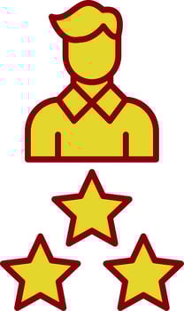Expert Glyph Curve Icon vector