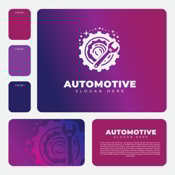 gear logo design, suitable for automotive industry brands vector