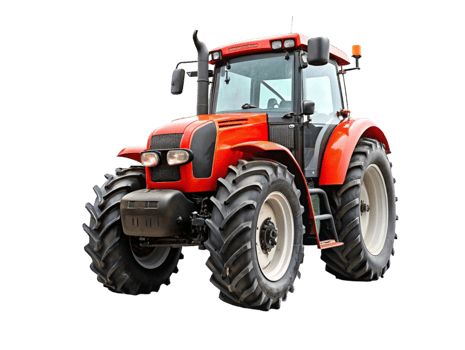 Red Tractor for the Countryside Four Wheel Drive- png