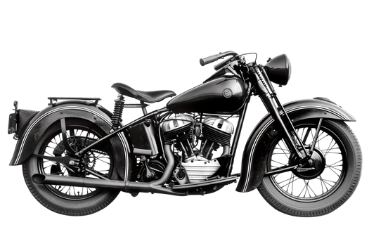 AI generated Vintage classic motorcycle isolated photo png