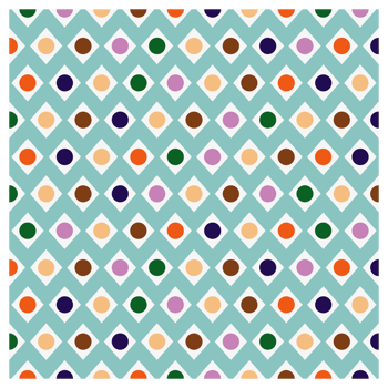 Retro Seventies Mid Century Colorful Circles And Diamonds Pattern png
