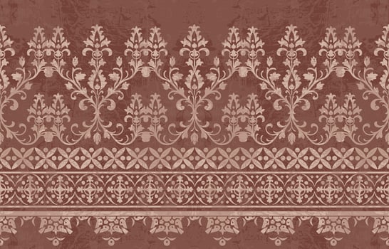 Ethnic Motifs Ikat floral paisley embroidery floral. ikat Saree Sarong oriental pattern traditional.Ikat embroidery style abstract embroidery design for texture,fabric,clothing,wrapping,decoration vector