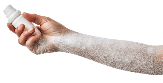 AI generated Hand Covered in Soap Suds png