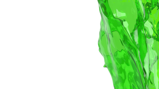 The Green splash for health or water concept 3d rendering. png