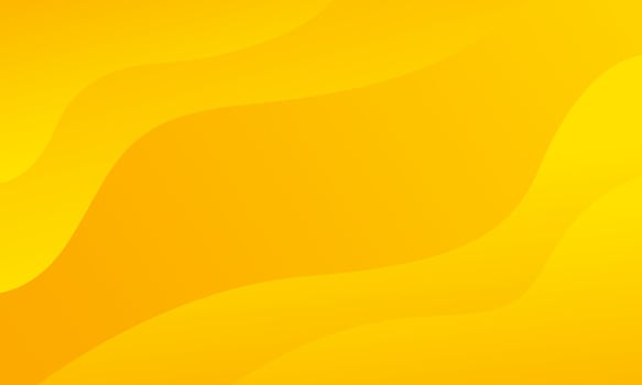 Bright yellow dynamic abstract background. Modern lemon orange color. Fresh template banner for web, pages, sales, events, holidays, parties, and falling. waving shapes with soft shadow vector