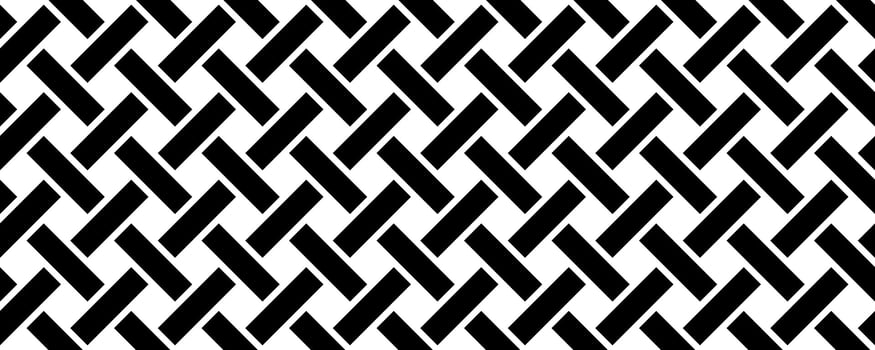black white weave seamless pattern vector
