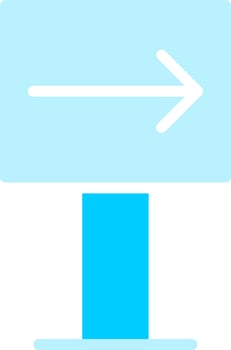 Line two Blue Colour vector