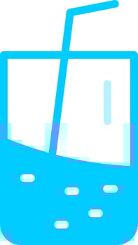 Line two Blue Colour vector