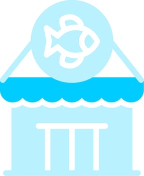Fishing Gear Shop Creative Icon Design vector
