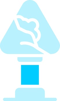 Avalanche Sign Creative Icon Design vector