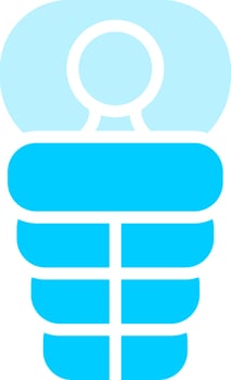 Sleeping Bag Creative Icon Design vector