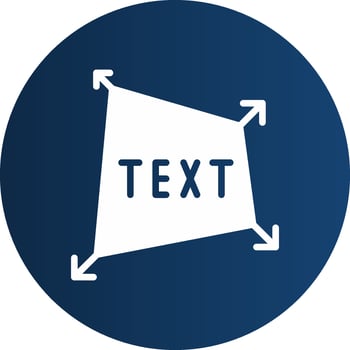 Glyph  blue Circle  Gradient vector