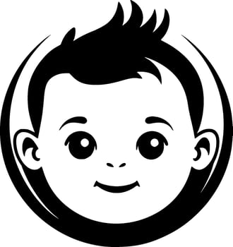 Baby, Minimalist and Simple Silhouette - illustration vector