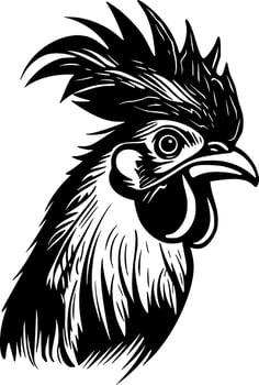 Rooster - High Quality Logo - illustration ideal for T-shirt graphic vector