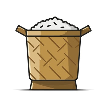 rice box sticky design vector