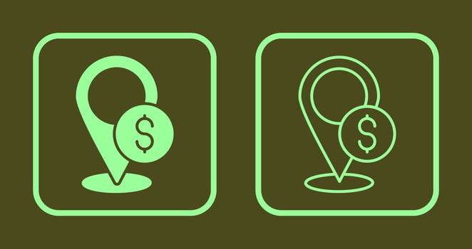 map Icon Design vector