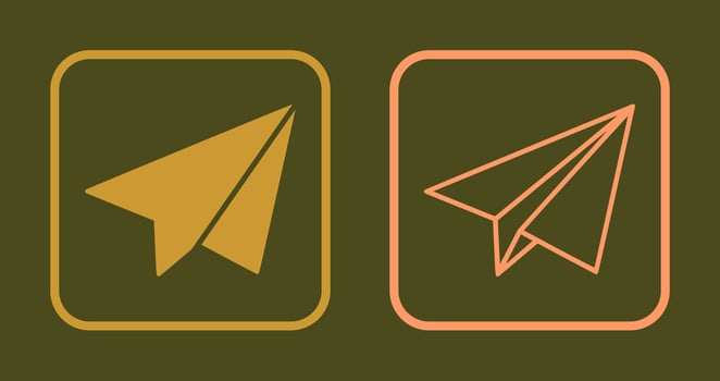 Paper Plane Icon vector