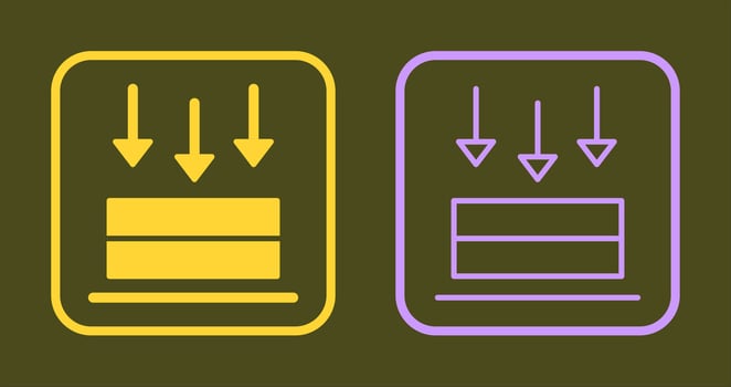 Press Icon Design vector
