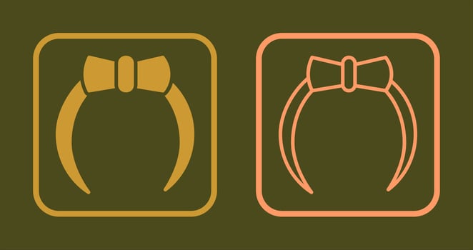 Headband Icon Design vector