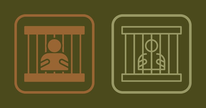 Jail Icon Design vector