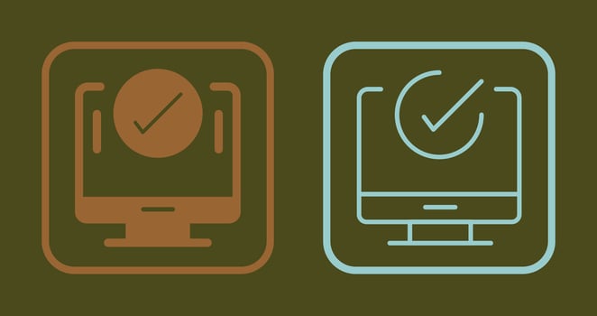 Tick Icon Design vector