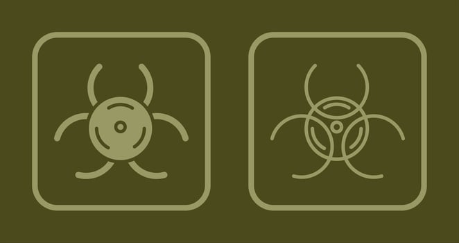 Biological Hazard Icon vector