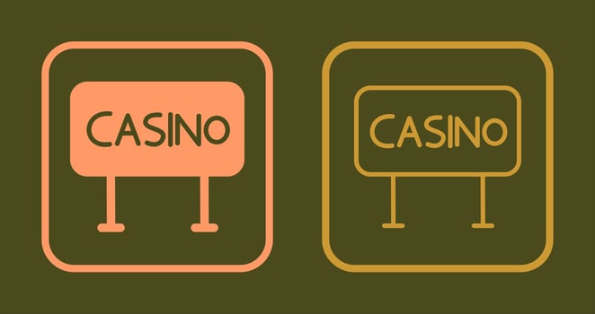 Casino Sign Icon vector