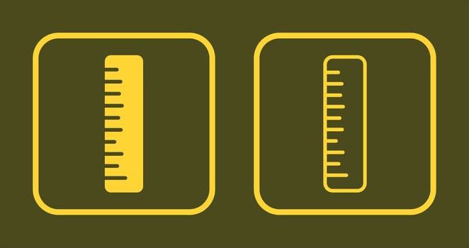 Ruler Icon Design vector