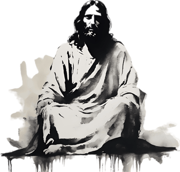 AI generated Watercolor painting of Jesus Christ in an impressionist style. png