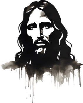 AI generated Watercolor painting of Jesus Christ in an impressionist style. png