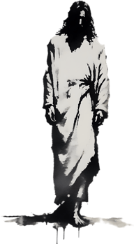 AI generated Watercolor painting of Jesus Christ in an impressionist style. png