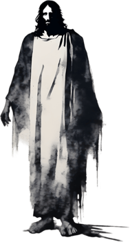 AI generated Watercolor painting of Jesus Christ in an impressionist style. png
