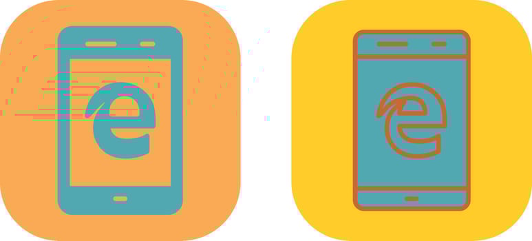 Edge Icon Design vector