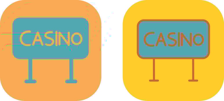 Casino Sign Icon vector
