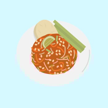 Thai Papaya Salad Thailand Food vector