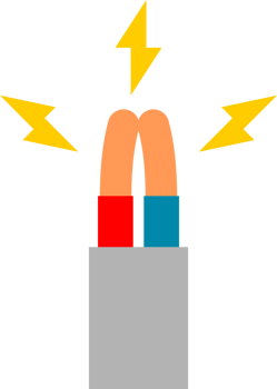 broken electric cable wire short circuit icon png