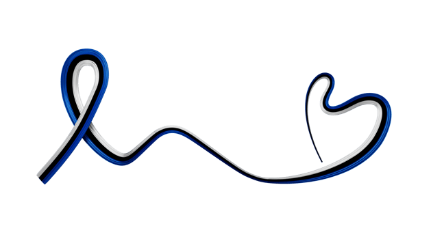 Estonia Flag Ribbon independence day banner 3d illustration. Estonian memorial holiday 24th of February png