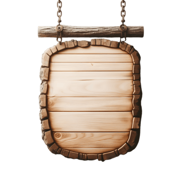 Pro wooden board on transparent background. png