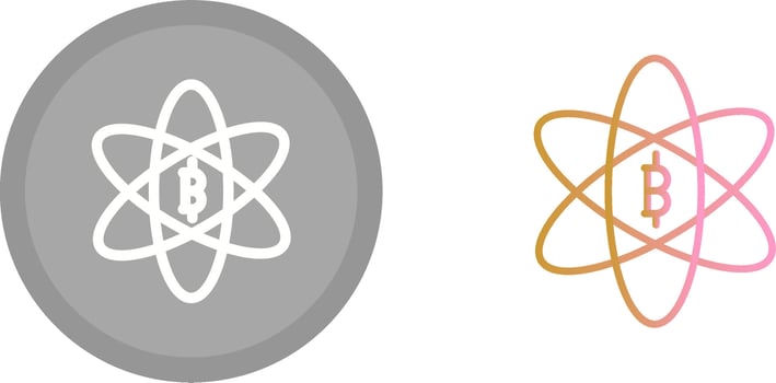 Bitcoin Science Icon vector