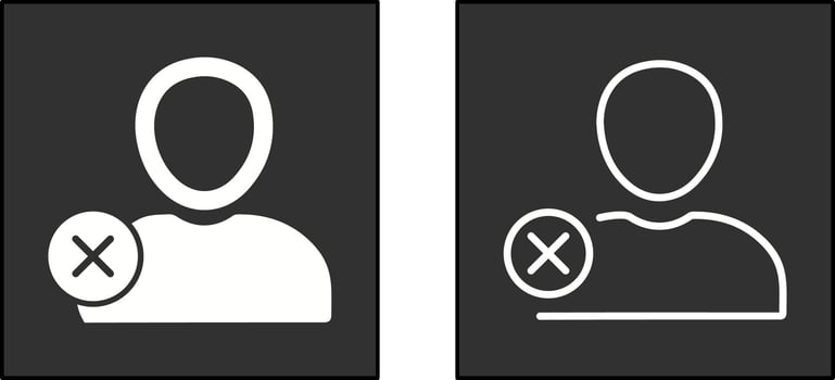 Delete Icon Design vector