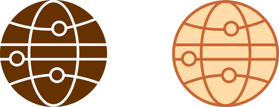 Globe III Icon vector
