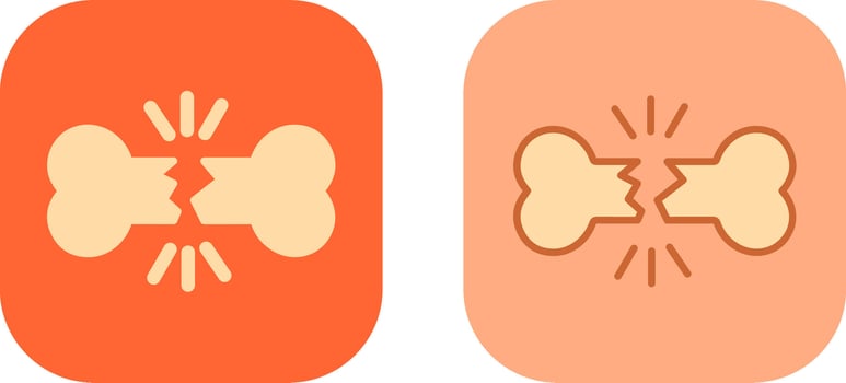 Bone Fracture Icon vector