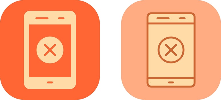 Delete Icon Design vector